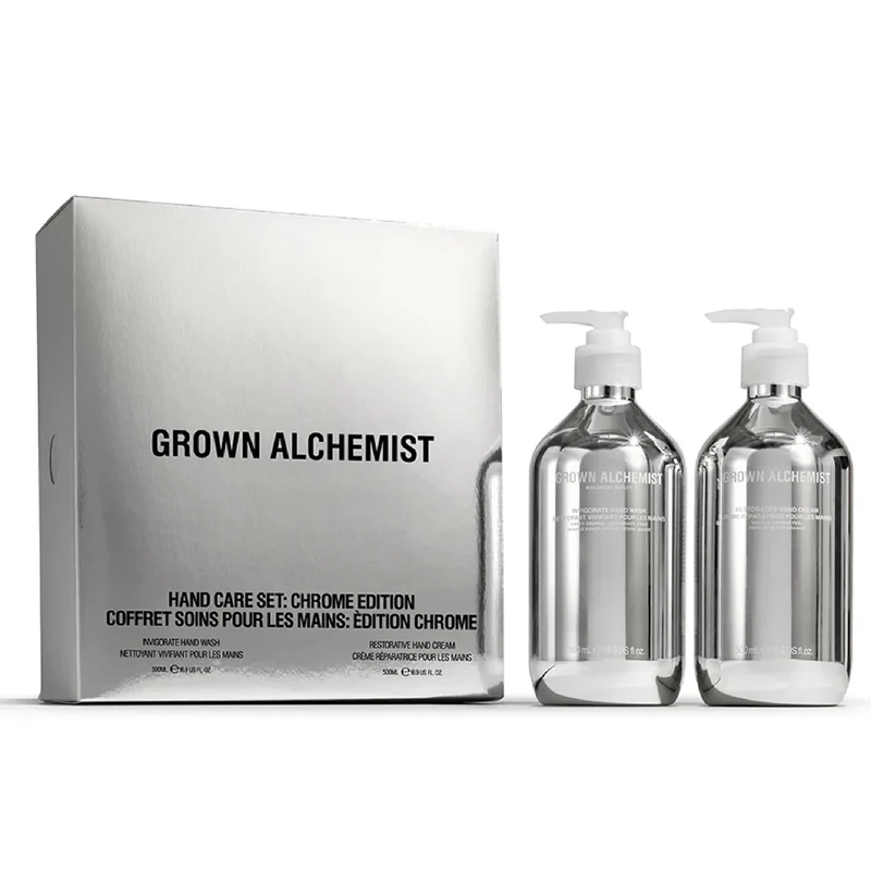 Grown Alchemist Luxury Hand Care Set - Invigorate Handwash & Restorative Moisturiser, Vanilla & Orange Peel – Natural, Vegan, Non-Greasy Formula, Nourish Dry Hands - Gift Sets for Women, Christmas