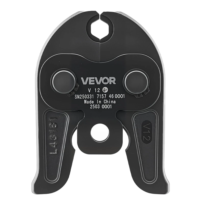 VEVOR V12 Pressing Jaw 12mm Jaw for V-Shaped Stainless Steel Pipes Cement Steel Crimping Equipment Compatible with Standard Pressing Tools - Image 1