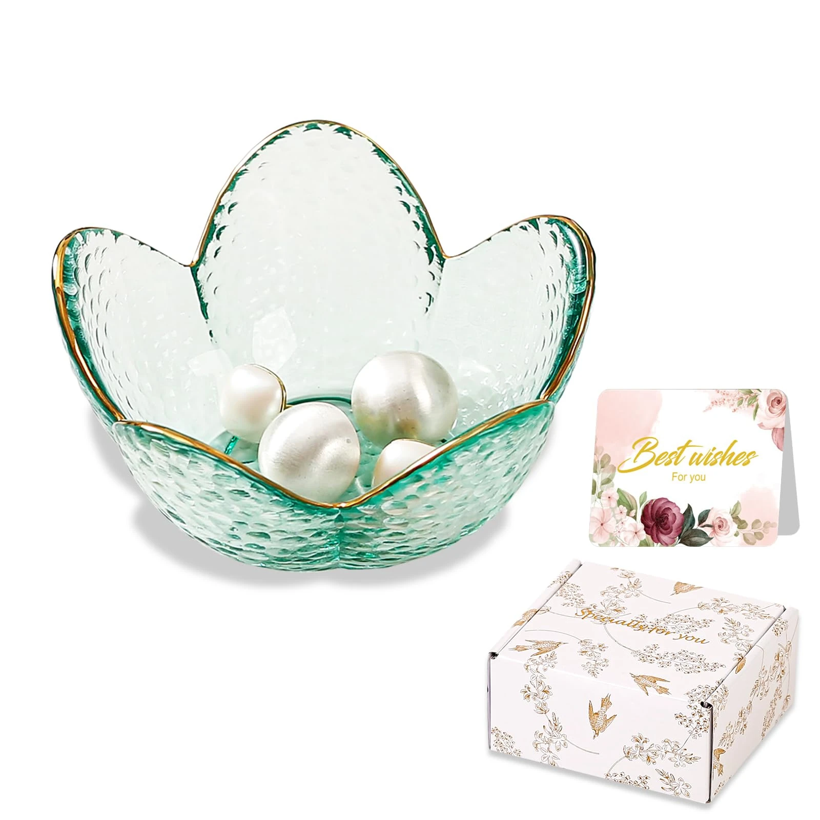 Friendship Gifts For Women Jewelry Dish Glass Ring Dish Jewelry Tray Cute Vanity Organiser Room Decor Jewellery Tray Trinket Dish Cute Bedroom Decor Christmas House Warming Gifts for women