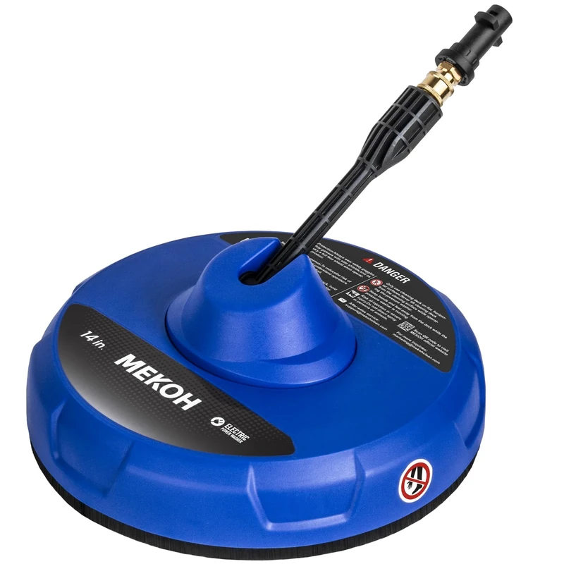 MEKOH Large Patio Cleaner Attachment for Karcher K2, K3, K4, K5, 31cm Rotary Surface Cleaner, Max. 180 bar, Karcher Pressure Washer Accessories for Wooden Decking, Brick Paving, Stone Floor Cleaning