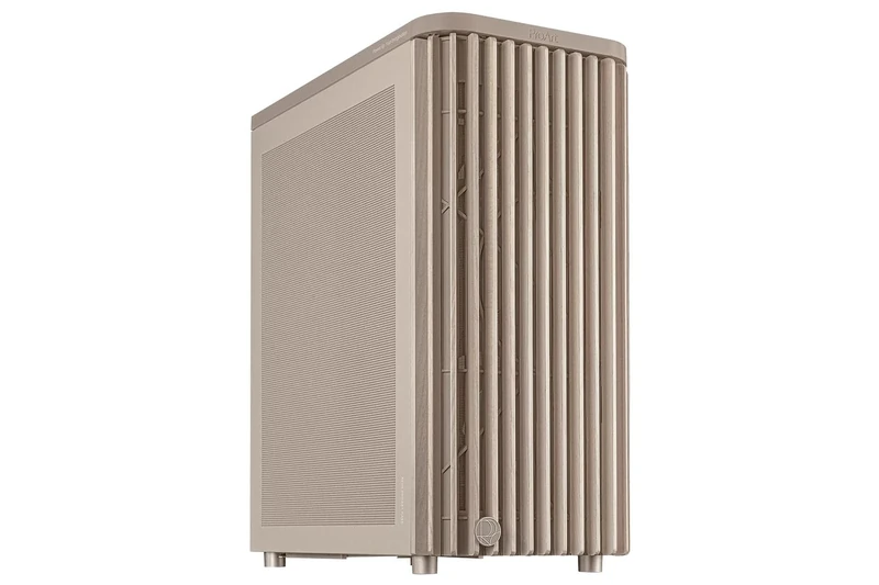 ASUS ProArt PA401 Wood Edition ATX Chassis with Mesh Panel, Compatible with 314mm GPU, Compatible with 240mm Radiators, Two 160mm Fans, Removable PSU Bracket - Beige