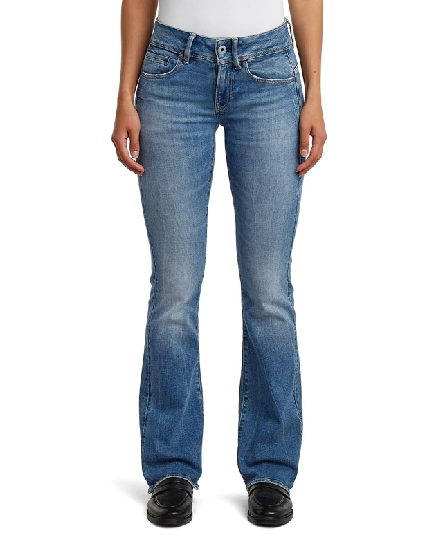 G-STAR Women's Midge Bootcut Jeans, Colour Blue, Size: Waist 33, Inseam 32