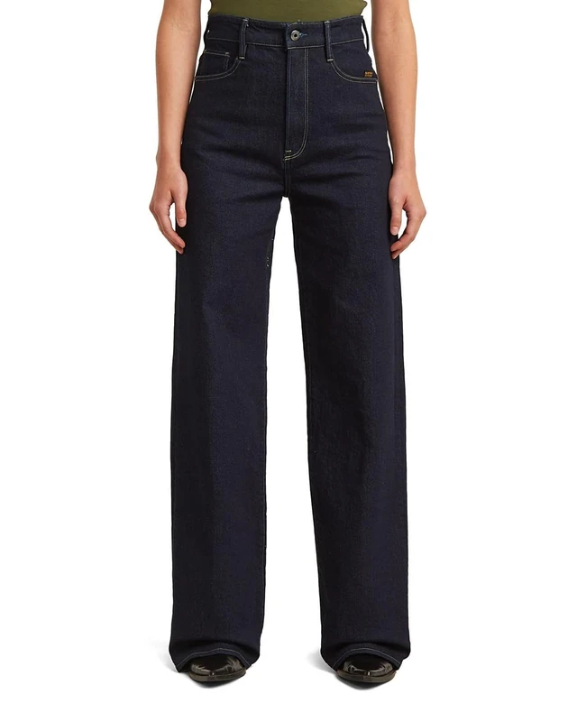 G-Star Women's Deck 2.0 High Loose Jeans, Colour Blue, Size: Waist 30, Inseam 30