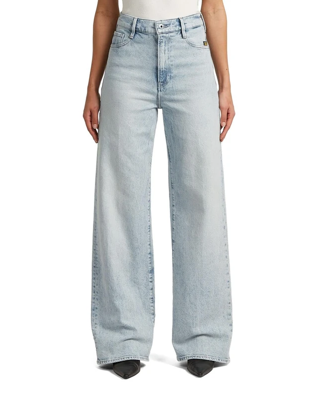 G-Star Women's Deck 2.0 High Loose Jeans, Colour Blue, Size: Waist 28, Inseam 32