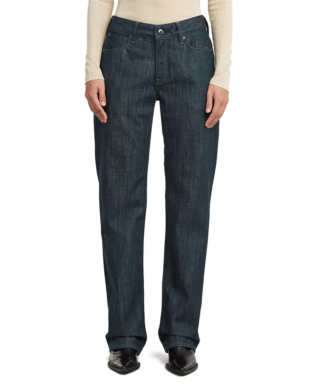 G-Star Women's G-Low Straight Jeans, Colour Blue, Size: Waist 29, Inseam 32