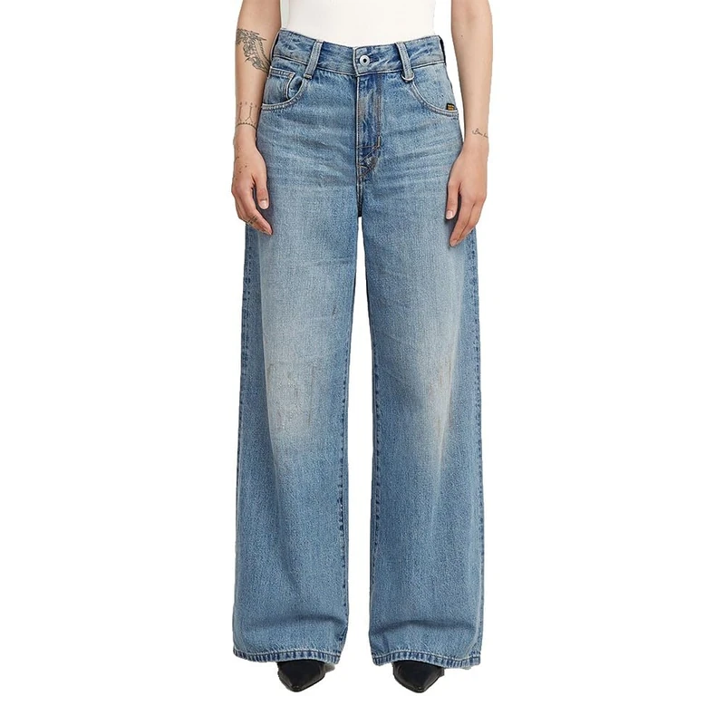 G-Star Women's Skater High Loose Jeans, Colour Blue, Size: Waist 25, Inseam 28