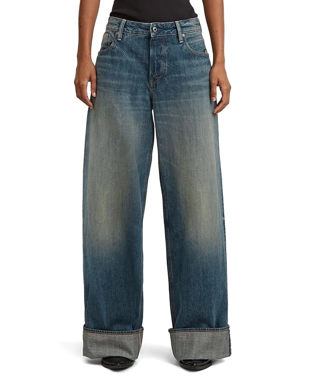 G-Star Women's Roxx Wide Wmn, Colour Blue, Size: Waist 32, Inseam 30