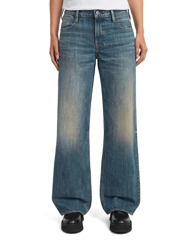 G-STAR Women's Judee Loose Low Waist Jeans, Colour Blue, Size: Waist 28, Inseam 34