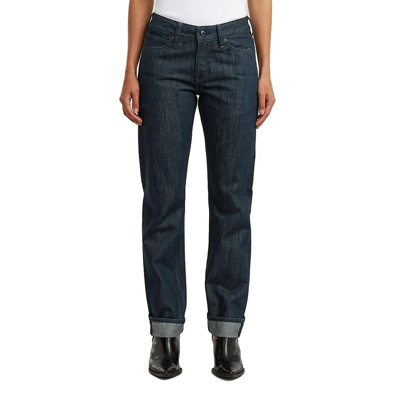 G-Star Women's Lennoxx Slim Straight Wmn, Colour Blue, Size: Waist 27, Inseam 28 - Image 1