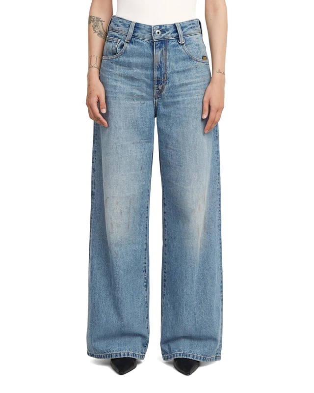 G-Star Women's Skater High Loose Jeans, Colour Blue, Size: Waist 30, Inseam 34