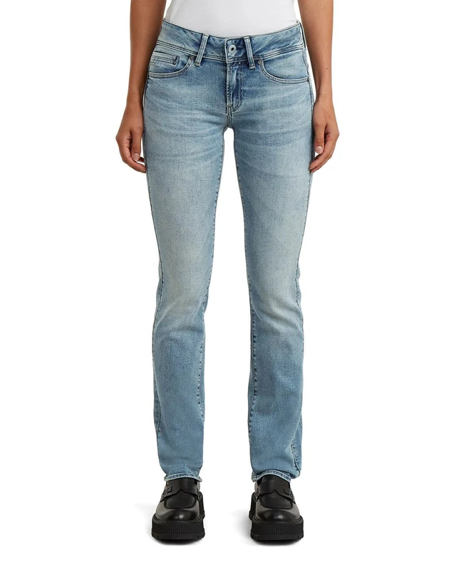 G-Star Women's Midge Saddle Straight Jeans, Colour Blue, Size: Waist 33, Inseam 30