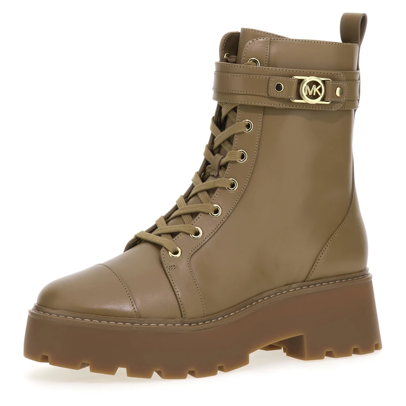 Michael Kors MANDY LACE UP BOOTIE HUSK Women, UK 7.5
