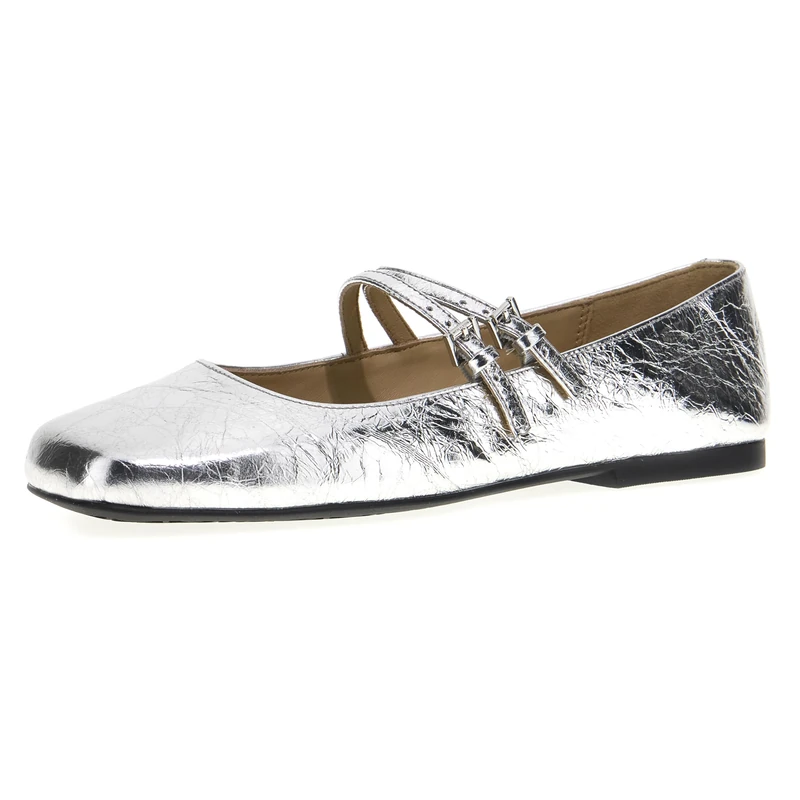Michael Kors Matilda Flex Ballet Silver Women, UK 7