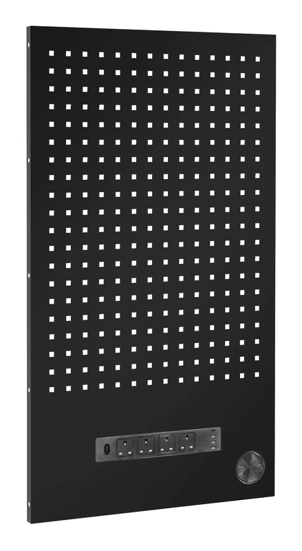 Sealey Superline PRO® Black Edition Modular Back Panel with Power Bar 600mm - APMS3BEBP - Image 1