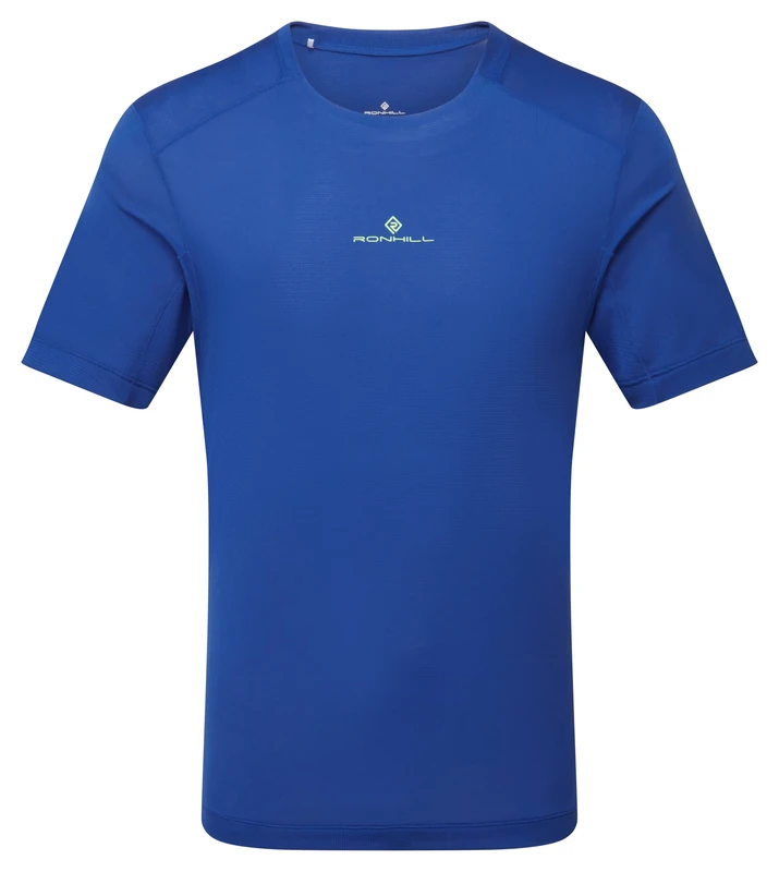 Ronhill Running, Men's Tech S/S Tee, DarkCobalt/FluoGreen, S