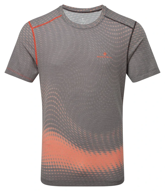Ronhill Running, Men's Tech Golden Hour Tee, Ronhill Red Motion, M