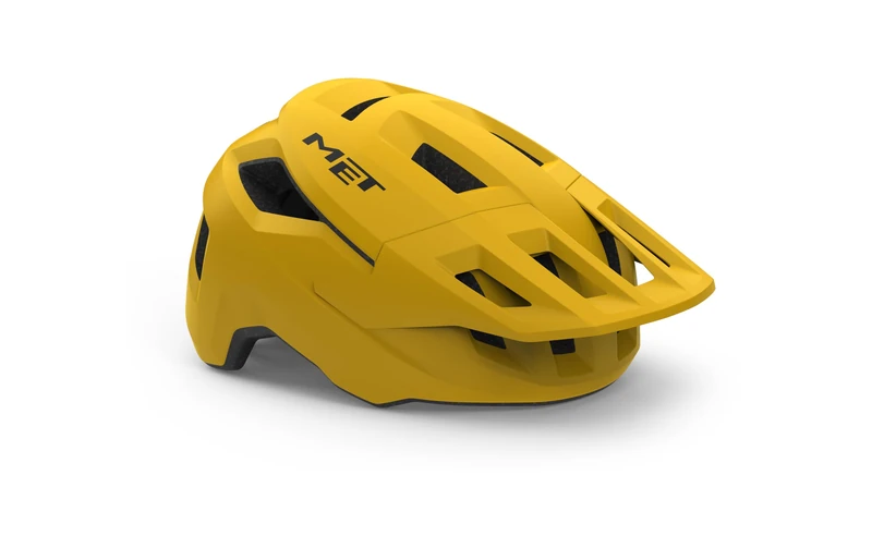 MET Shelter MTB Cycling Helmet, Burned Yellow Matt, Size 52-56cm