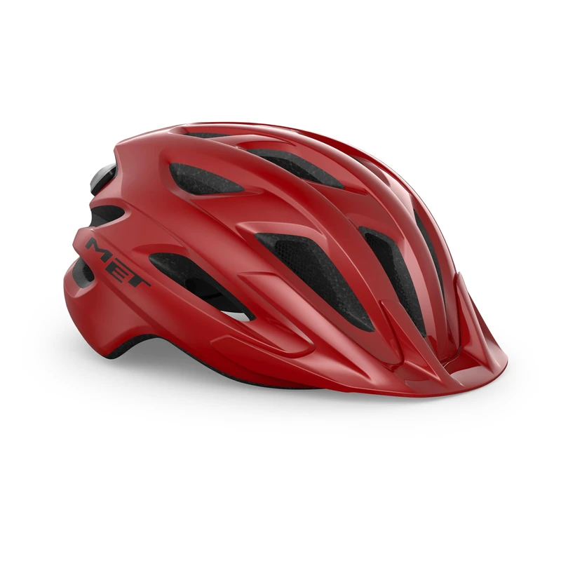 MET Crossover MIPS Cycling Helmet, Red Glossy, Size 52-59cm