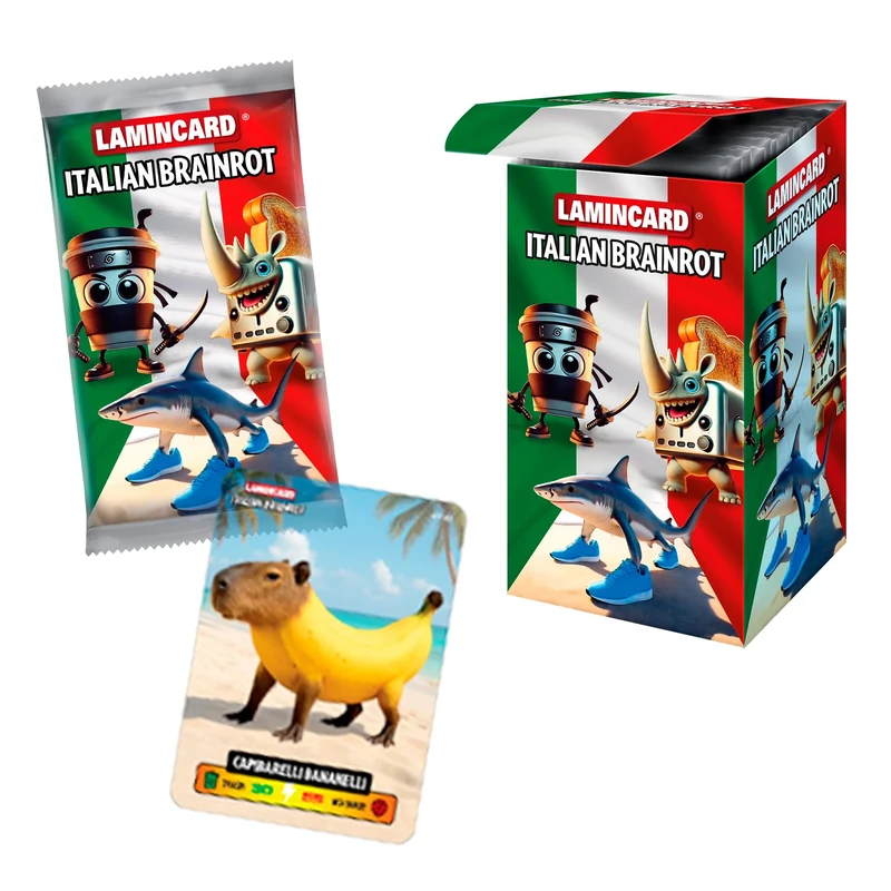 Bizak, Premium Laminated Italian Brainrot Cards (64394000)