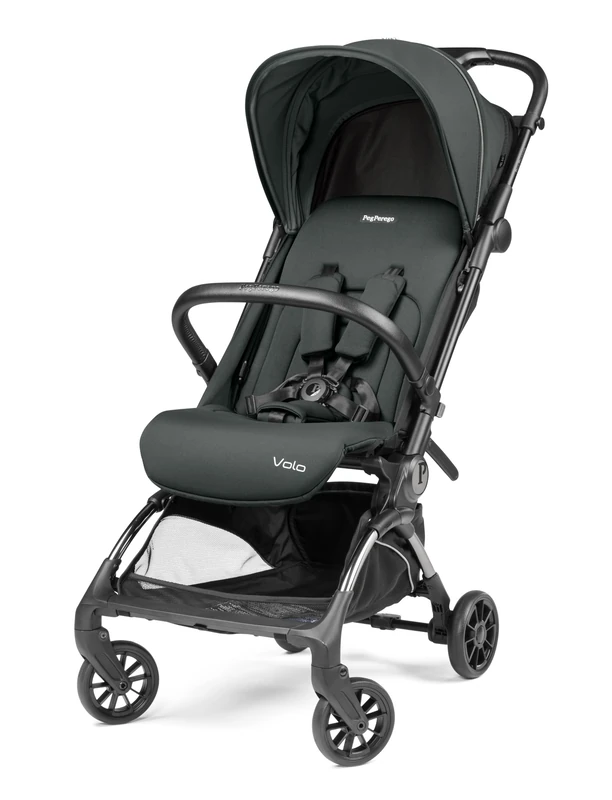 Peg Perego Lightweight Flight Stroller with Rain Cover for Airplane, Compact, Approved for Hat Box, Hand Luggage Sizes, Suitable from Birth up to 22 kg, Includes Travel Bag, Metal