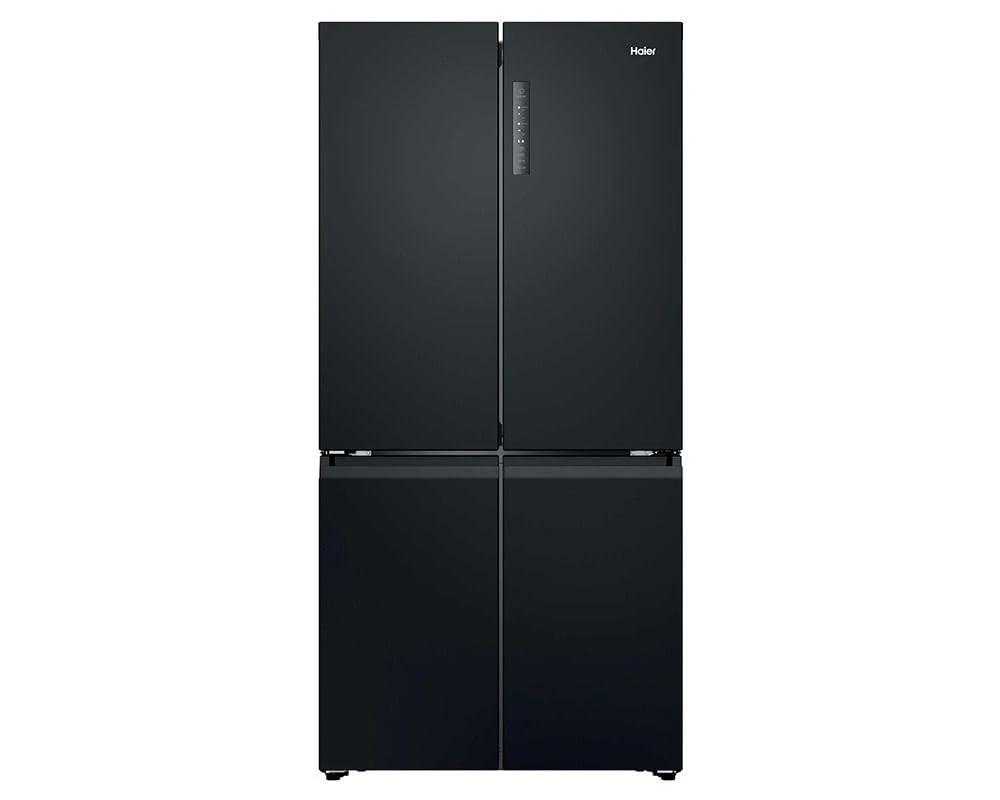 Haier HCR39F19ENPT Freestanding French Style 90cm Wide 646 Litre Capacity Frost Free Four Multi Door Fridge Freezer - Slate Black - Width 908 x Depth 748 x Height 1905 (mm)