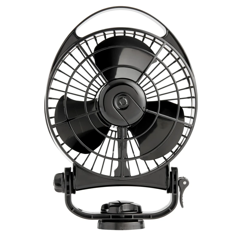 SEEKR Bora II Cabin Fan 12/24V - 3-Stage DC Fan for Boat & Motorhome - Compact, Quiet & Energy Efficient - Touch Operation - Black