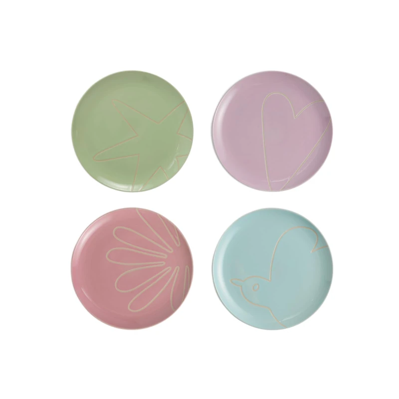 Tilly Ramsay Plate 21cm 8.3in Mixed Set of 4