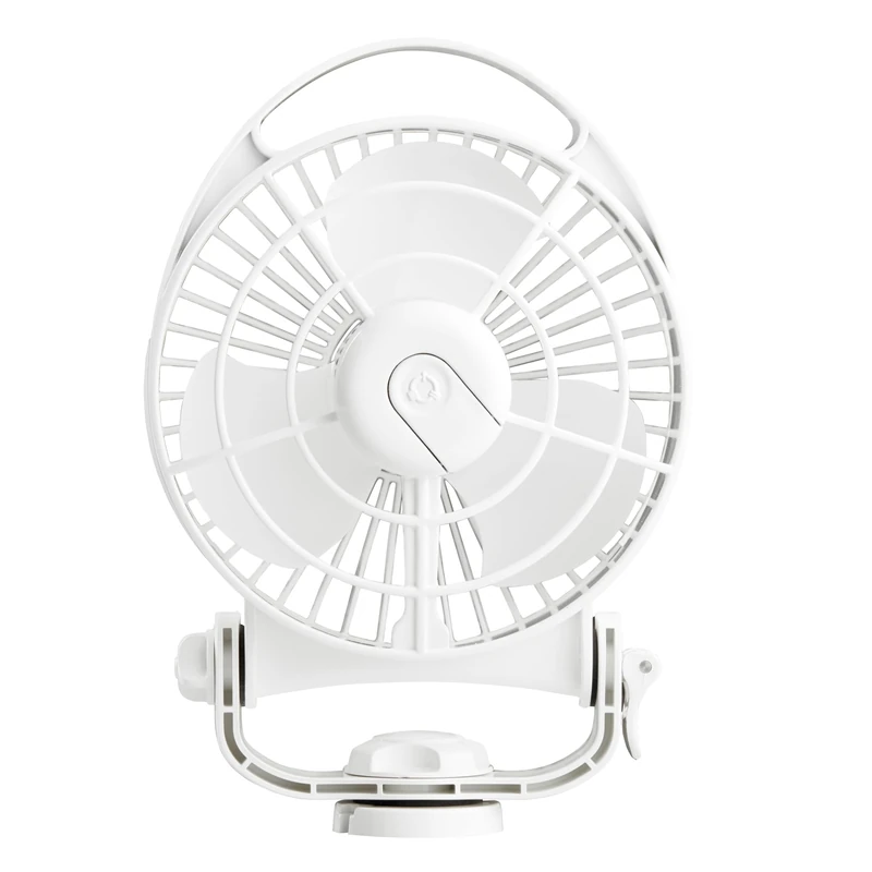 SEEKR Bora II Cabin Fan 12/24V - 3-Stage DC Fan for Boat & Motorhome - Compact, Quiet & Energy Efficient - Touch Operation - White