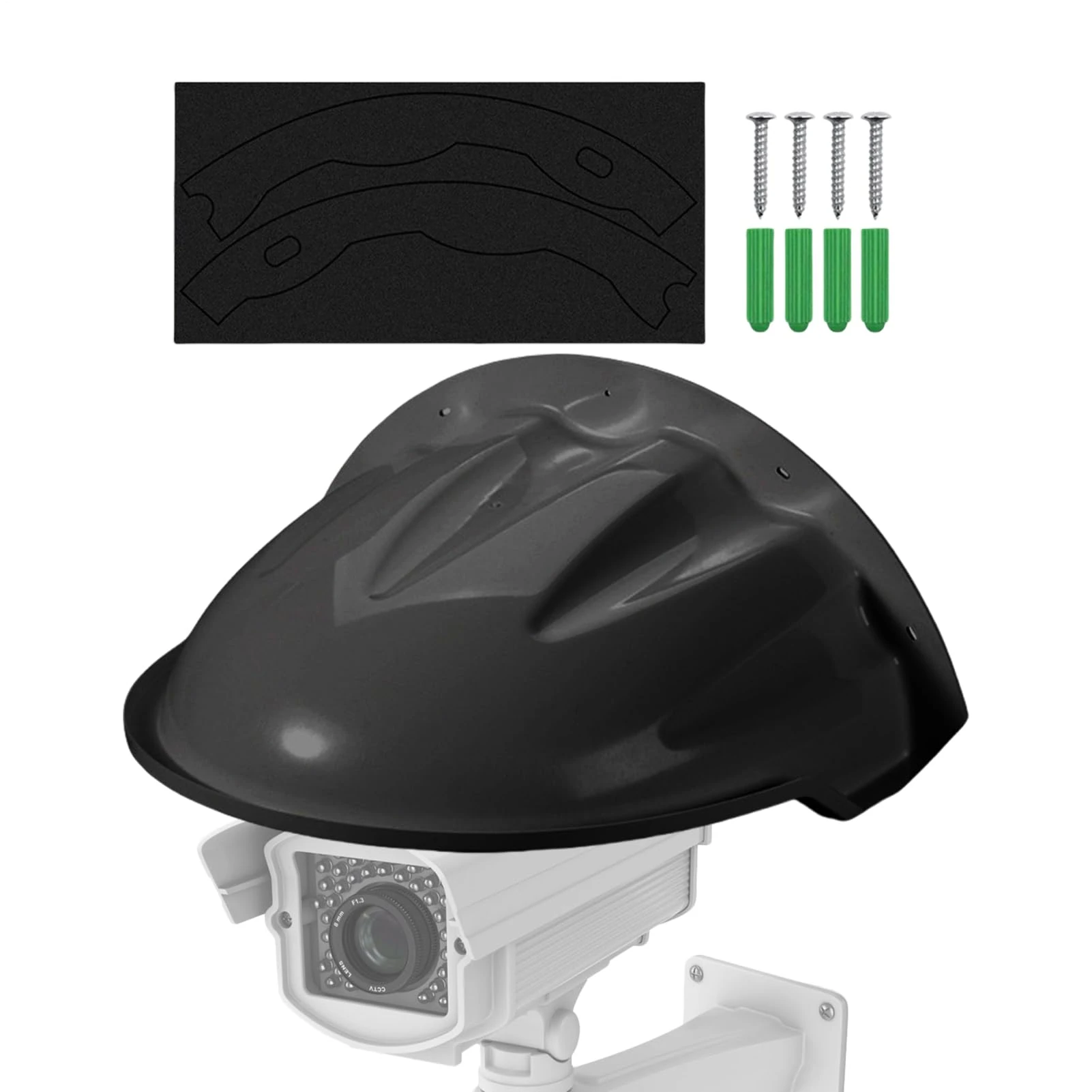 Rain Shade for Camera | Sun Shade for Security Camera - Outside Dust Protector Easy Install Roof for Courtyard School Parking Lot Park Backyard