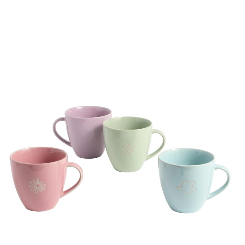 Tilly Ramsay Mug 375ml 12.7oz Mixed Set of 4, Blue