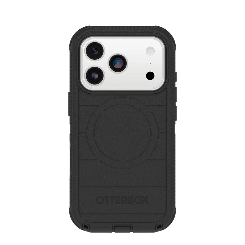 OtterBox iPhone 17 Pro Defender Pro Series Case - Black - Tough, Rugged & Durable iPhone Case, Snaps on MagSafe