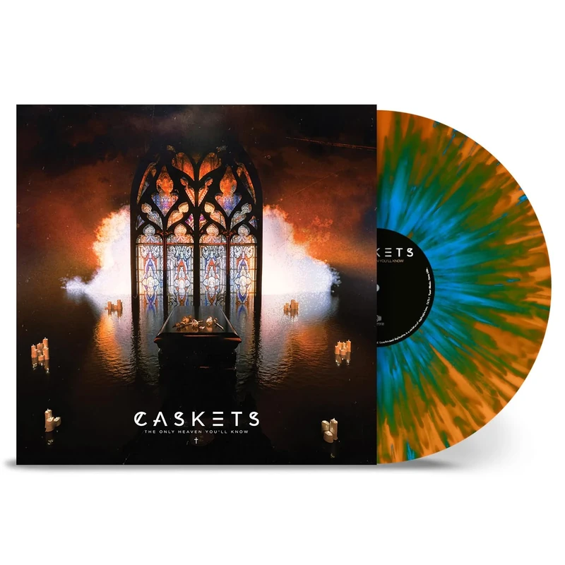 Caskets - The Only Heaven You'll Know Vinyl - Orange Sky Blue - Image 1