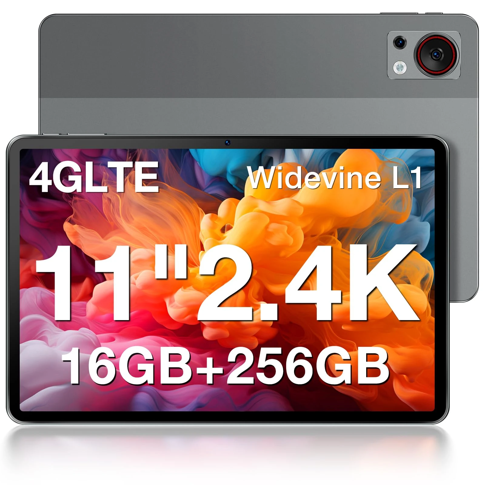 DOOGEE T30S Android Tablet 11 Inch Tablets 2.4K Tablets with Sim Card Slot, 16GB RAM+256GB ROM TF1TB T606 Octa-Core, 8580 mAh 8MP+13MP 3.5mm, 5G WIFI, Bluetooth 5.0 Android Gaming Tablet - Gray