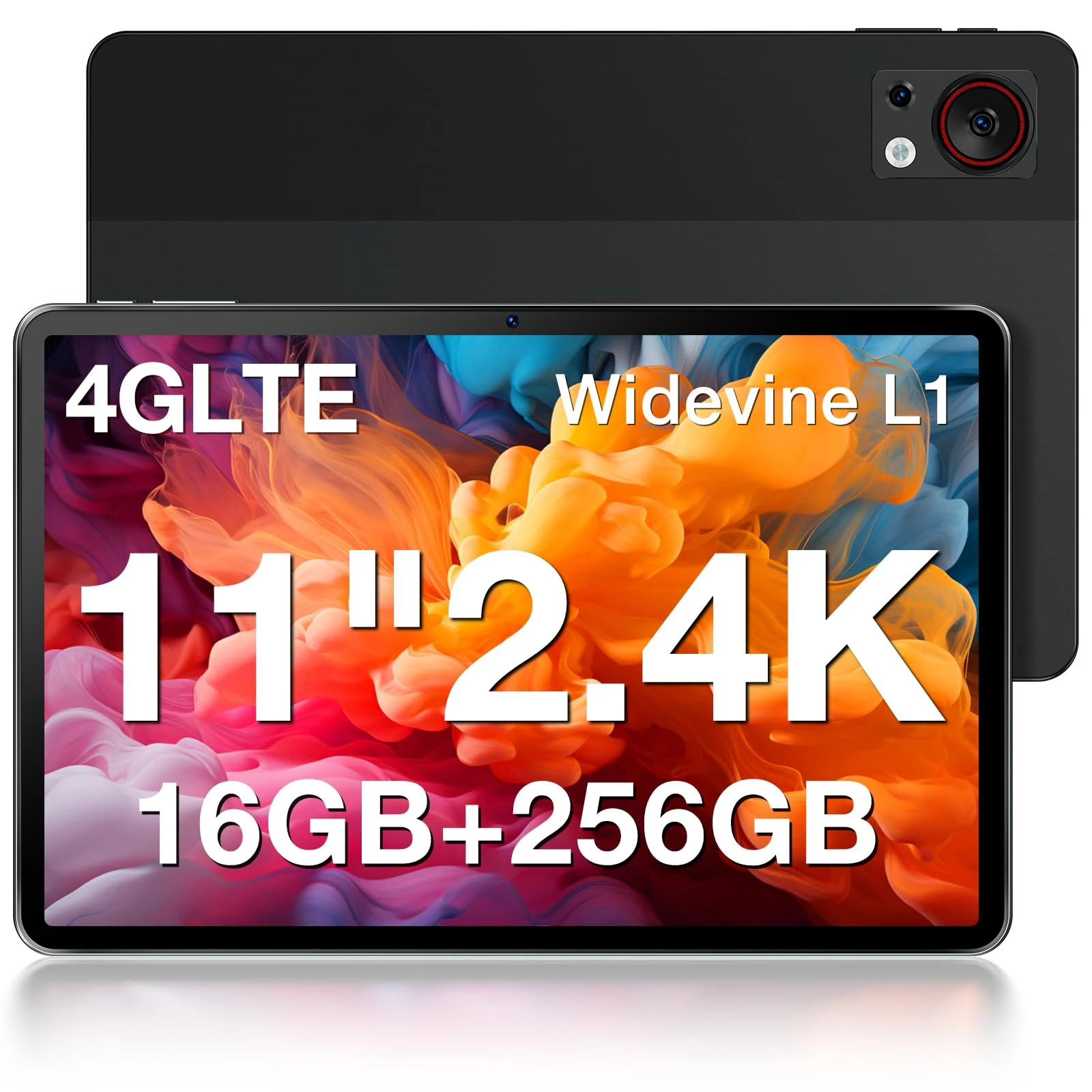 DOOGEE T30S Android Tablet 11 Inch Tablets 2.4K Tablets with Sim Card Slot, 16GB RAM+256GB ROM TF1TB T606 Octa-Core, 8580 mAh 8MP+13MP 3.5mm, 5G WIFI, Bluetooth 5.0 Android Gaming Tablet - Black