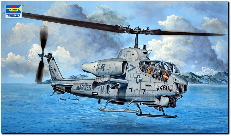 Trumpeter 1:35 - AH-1W Super Cobra (Turned Exhaust)