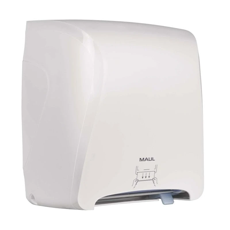 MAUL Paper Towel Dispenser 34.8 x 21.8 x 38.5 cm | Paper Towel Dispenser for up to 760 Sheets | Hand Towel Dispenser Made of Shatterproof Plastic | Ideal for Bathroom | Includes Mounting Material |