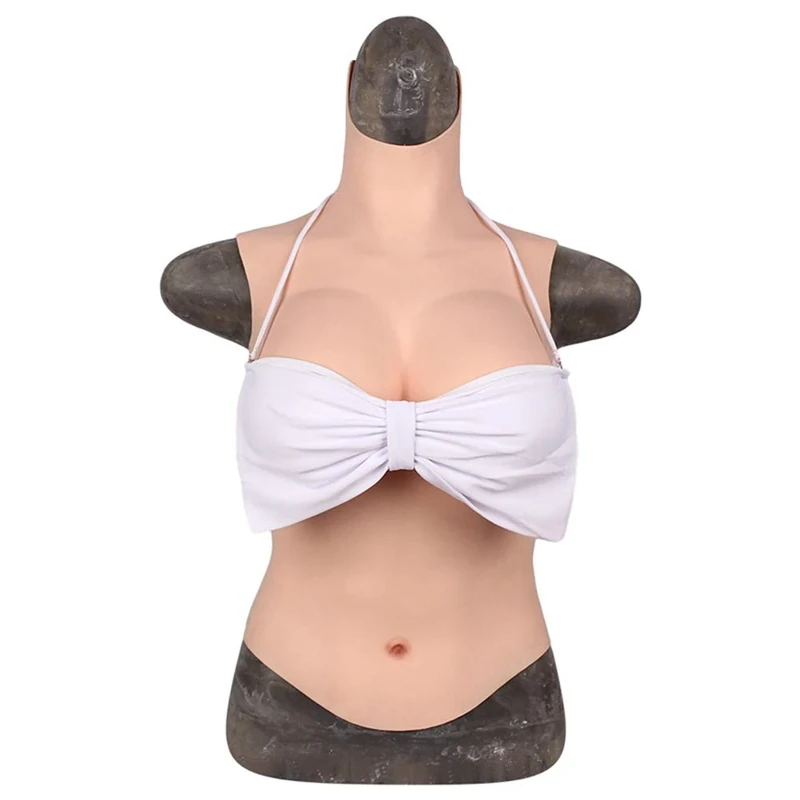 Silicone Breastplate for Crossdressing - Realistic Prosthetic Enhancer for Transgender & Cosplay