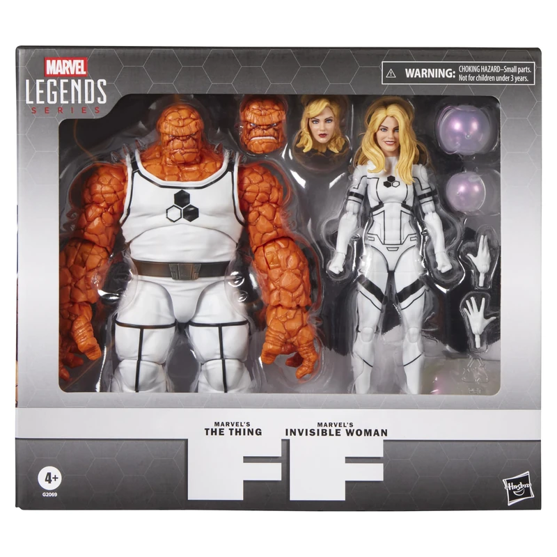 Marvel Legends Series Future Foundation Marvel's The Thing & Marvel's Invisible Woman, 2 Fantastic Four Comics-Inspired 15 cm Scale Action Figures