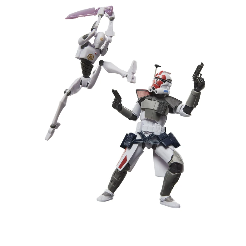Star Wars The Black Series ARC Trooper (Infiltrator) & Commando Droid (Training), Battlefront II Premium Collectible 15-cm Action Figures