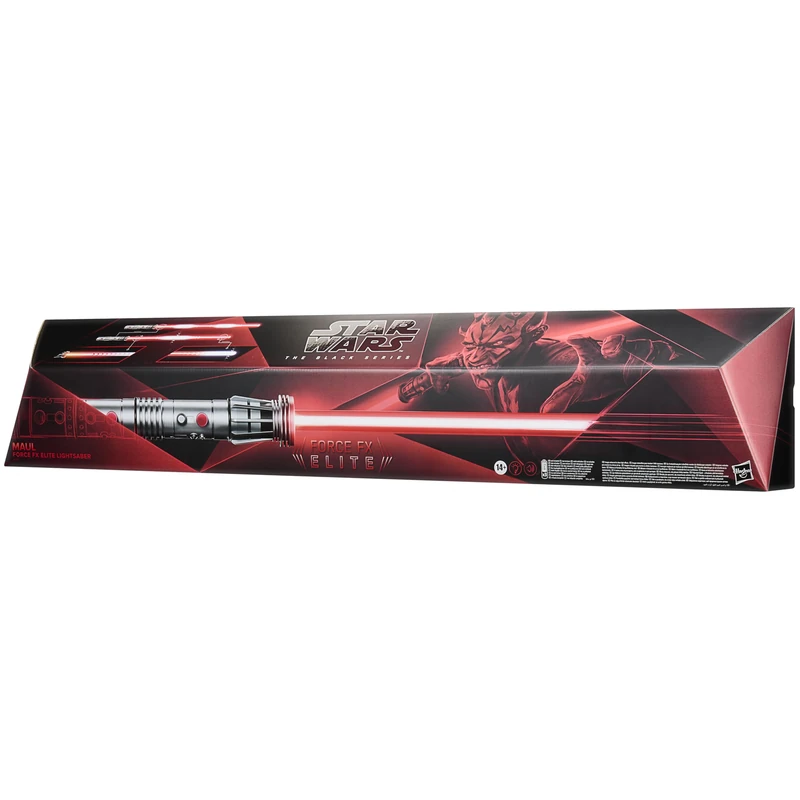Star Wars The Black Series Force FX Elite Maul Premium Role-play Electronic Lightsaber with Advanced LEDs and Sound Effects, Ages 14 and Up