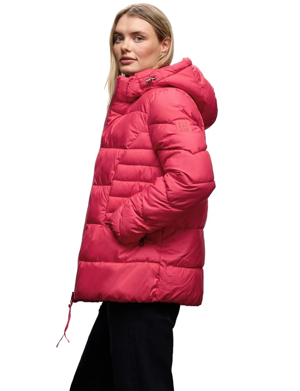 Street One Women's Short Quilted Jacket, Carpet Red, 12