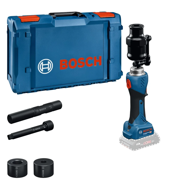 Bosch Professional 18V System Cordless Hydraulic Punching Tool GLH 18V-60 (incl. 2X Draw Studs, 2X Distance Pieces, Grease Tube, XL-BOXX)