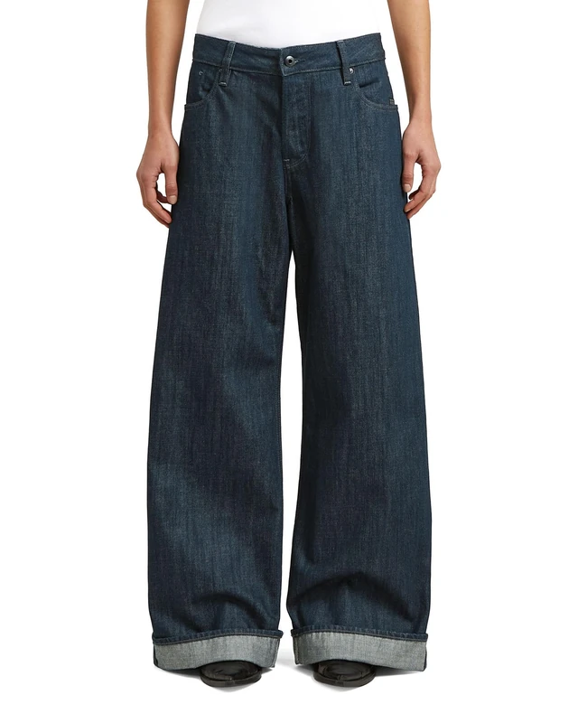 G-Star Women's Roxx Wide Wmn, Colour Blue, Size: Waist 25, Inseam 32