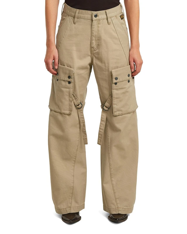 G-STAR Women's Mega Cargo wmn, Size: 33, Color Beige