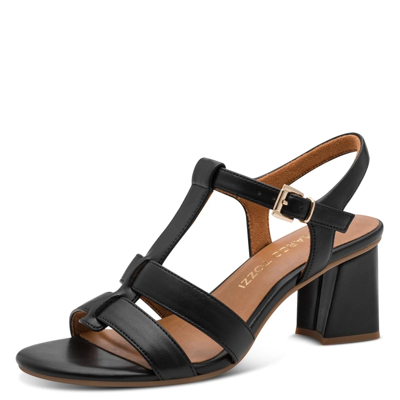 MARCO TOZZI Women's Sandal soft Feel Me Footbed Vegan soft Lining Vegan, black (BLACK), 7 UK
