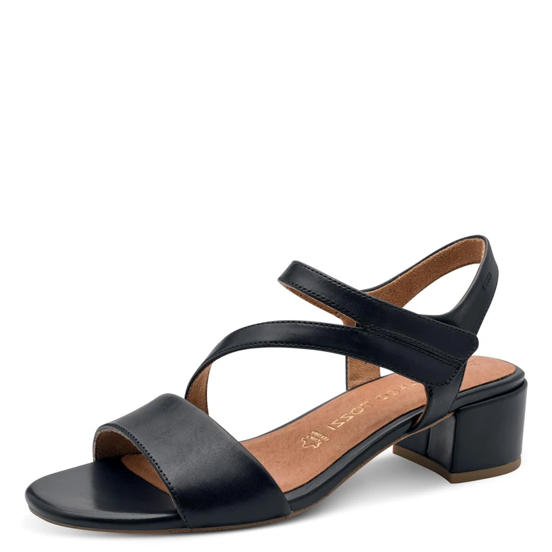 MARCO TOZZI women's sandal soft Feel Me footbed leather soft lining stylish, blue (NAVY), 6 UK - Image 1