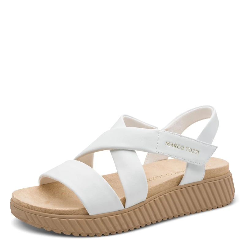 MARCO TOZZI women's sandal soft lining Vegan Vegan, white (WHITE), 7 UK