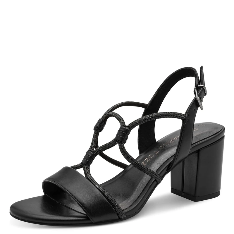 MARCO TOZZI Women's Sandal soft Feel Me Footbed Vegan soft Lining Trendy, black (BLACK), 7 UK - Image 1