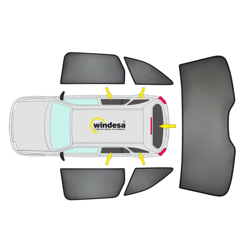 SunClip Privacy & Sun protection compatible with Cupra Terramar (KP1) 2024-