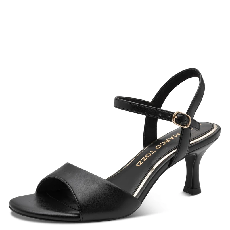MARCO TOZZI Women's Sandal soft Feel Me Footbed Vegan soft Lining Vegan, black (BLACK), 4.5 UK